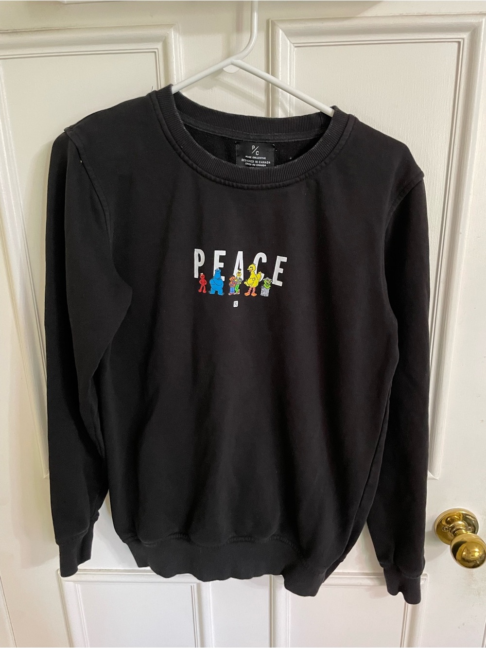 Cute Sesame Street Peace Collective Sweatshirt XSmall
